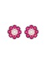首图 - 点击放大 - LC COLLECTION JEWELLERY - Diamond Ruby 18K Rose Gold Earrings