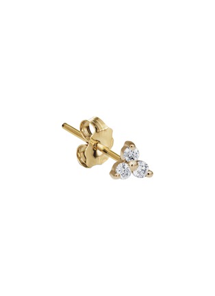 细节 - 点击放大 - MARIA TASH - Trinity Diamond 18K Gold Stud Earring