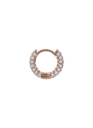 首图 - 点击放大 - MARIA TASH - Diamond 18K Rose Gold Hoop Earring