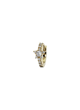 首图 - 点击放大 - MARIA TASH - Eternity Star Diamond 18K Gold Hoop Earring