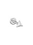 细节 - 点击放大 - MARIA TASH - 14k White Gold Faceted Triangle Threaded Stud Earring
