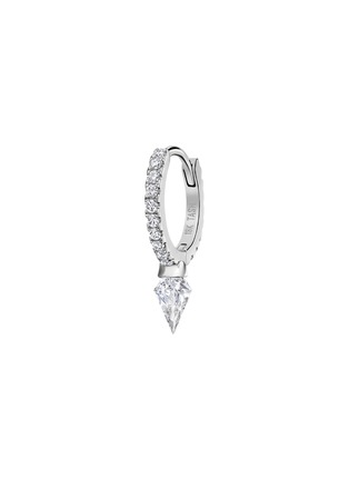 首图 - 点击放大 - MARIA TASH - 18k White Gold Diamond Short Spike Eternity Hoop Earring