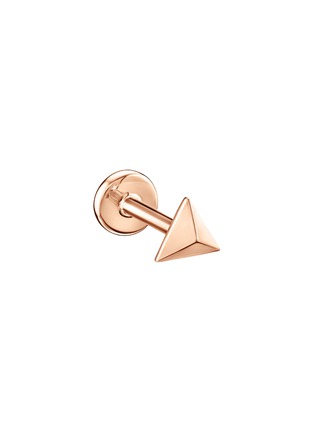 首图 - 点击放大 - MARIA TASH - 14k Rose Gold Faceted Triangle Threaded Stud Earring