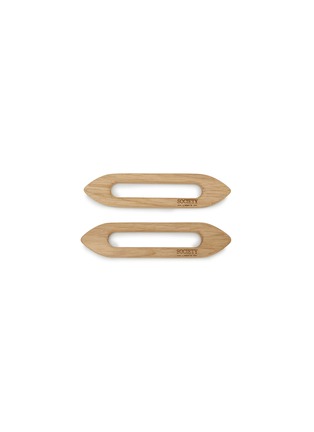 首图 –点击放大 - SOCIETY LIMONTA - ETTA Oak Napkin Rings — Set of 2