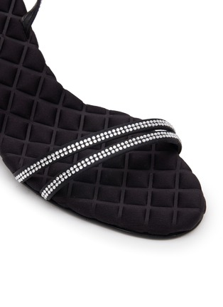 细节 - 点击放大 - AERA - Swarovski Crystal Embellished Double Band Heeled Sandals