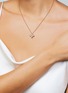 细节 - 点击放大 - ROBERTO COIN - Princess Flower 18K Gold Diamond Ruby Necklace — 45cm