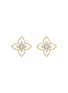 首图 - 点击放大 - ROBERTO COIN - PRINCESS FLOWER DUBAI 钻石点缀花卉造型 18K 金耳钉