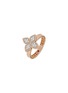 首图 - 点击放大 - ROBERTO COIN - Princess Flower 18K Gold Diamond Ruby Ring — 13mm