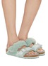 模特儿示范图 - 点击放大 - BIRKENSTOCK - ARIZONA 绒面双带凉鞋