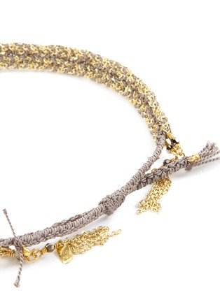 细节 - 点击放大 - MARIE LAURE CHAMOREL - N° 183 水晶珠饰纯银手链