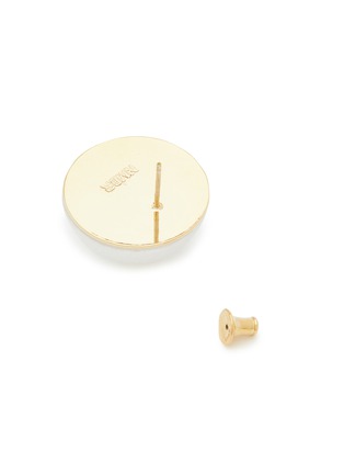 细节 - 点击放大 - NUMBERING - 仿珍珠 14K 镀金黄铜耳钉