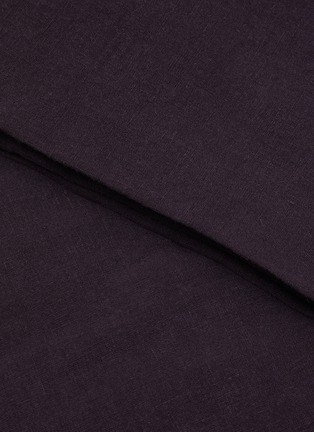 细节 –点击放大 - SOCIETY LIMONTA - Rem King Size Linen Fitted Sheet — Ultraviola