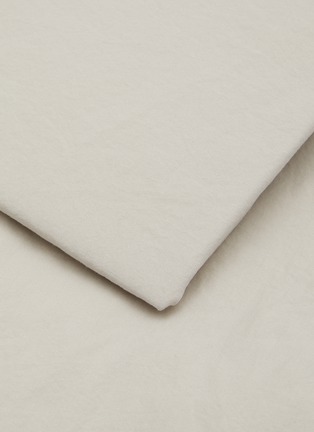细节 –点击放大 - SOCIETY LIMONTA - Over King Size Cotton Fitted Sheet — Mastice