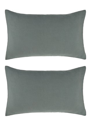 首图 –点击放大 - SOCIETY LIMONTA - REM 亚麻枕套两件套 — 灰绿色