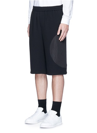 正面 -点击放大 - MC Q - 圆形拼接绉绸短裤