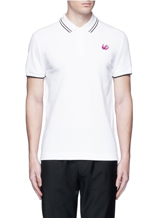 首图 - 点击放大 - MC Q - 燕子造型拼贴纯棉POLO衫