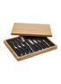 细节 –点击放大 - LAGUIOLE EN AUBRAC - Buffalo Horn Handle Stainless Steel Steak Knives and Forks — Set of 8