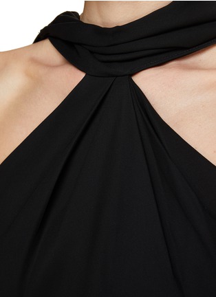  - ROLAND MOURET - 挂脖式肩部垂坠连衣裙