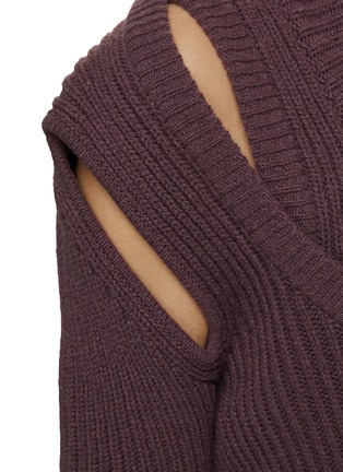  - RICK OWENS - 镂空搭叠针织衫
