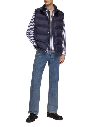 模特儿示范图 - 点击放大 - KRUF - 貂毛领羽绒马甲