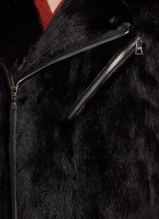  - KRUF - 长款貂毛机车夹克