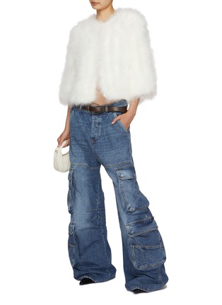 模特儿示范图 - 点击放大 - YVES SALOMON - 毛绒外套