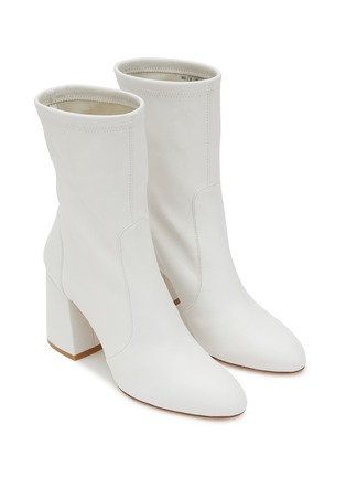 细节 - 点击放大 - STUART WEITZMAN - 85 尖头高跟短靴