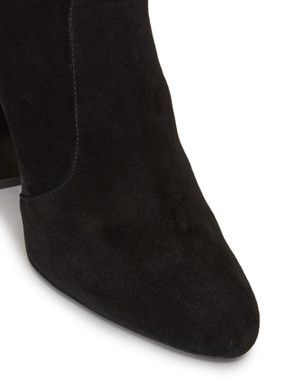 细节 - 点击放大 - STUART WEITZMAN - 100 弹力绒面真皮过膝长靴