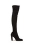 首图 - 点击放大 - STUART WEITZMAN - 100 弹力绒面真皮过膝长靴