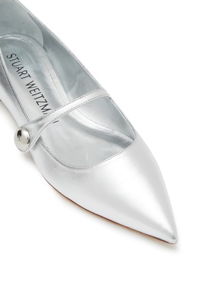 细节 - 点击放大 - STUART WEITZMAN - 真皮玛丽珍平底鞋