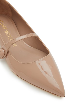细节 - 点击放大 - STUART WEITZMAN - 漆皮玛丽珍平底鞋