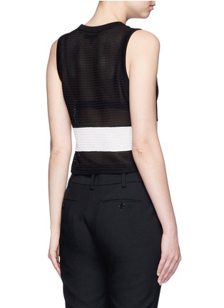 背面 - 点击放大 - RAG & BONE - VALERIE短款拼色针织背心
