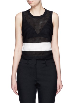 首图 - 点击放大 - RAG & BONE - VALERIE短款拼色针织背心