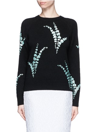 首图 - 点击放大 - DRIES VAN NOTEN - 亮片花卉造型羊绒针织衫