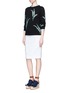 模特儿示范图 - 点击放大 - DRIES VAN NOTEN - 亮片花卉造型羊绒针织衫