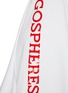  - GOSPHERES - LOGO 印花百褶连衣裙