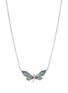 首图 - 点击放大 - SARAH ZHUANG - Fantasy Garden Diamond Garnet Sapphire 18K White Gold Dragonfly Necklace