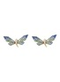 首图 - 点击放大 - SARAH ZHUANG - Fantasy Garden Diamond Garnet Sapphire 18K White Gold Dragonfly Earrings