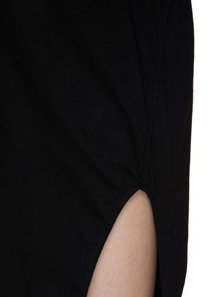  - RICK OWENS DRKSHDW - V 领侧开衩连衣裙