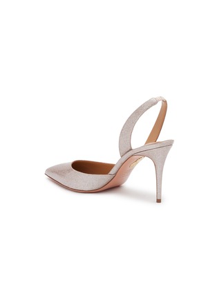  - AQUAZZURA - 尖头闪粉高跟鞋