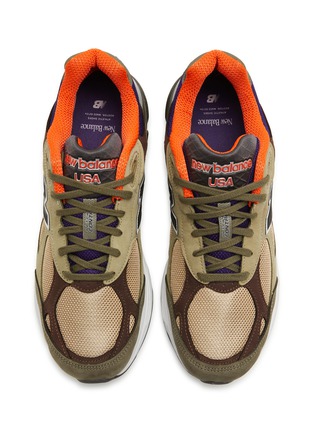 细节 - 点击放大 - NEW BALANCE - 990 拼接系带运动鞋
