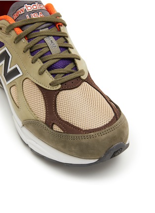 细节 - 点击放大 - NEW BALANCE - 990 拼接系带运动鞋