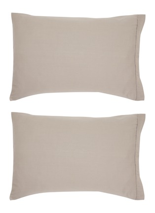 首图 –点击放大 - MALABAR BABY - Nantucket Pillowcase Set of 2 — Taupe