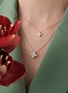 细节 - 点击放大 - ROBERTO COIN - PRINCESS FLOWER 钻石点缀花卉造型 18K 金项链