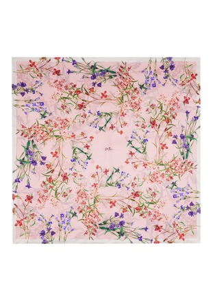 细节 - 点击放大 - ST. PIECE - 花卉方形丝巾