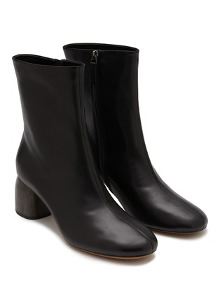 细节 - 点击放大 - EQUIL - BUDAPEST 粗跟真皮短靴