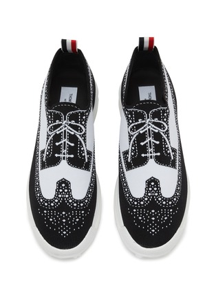 细节 - 点击放大 - THOM BROWNE - LONGWING 布洛克针织运动鞋