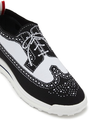 细节 - 点击放大 - THOM BROWNE - LONGWING 布洛克针织运动鞋