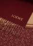 细节 - 点击放大 - LOEWE - ANAGRAM 流苏围巾