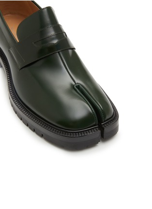 细节 - 点击放大 - MAISON MARGIELA - 分趾真皮乐福鞋